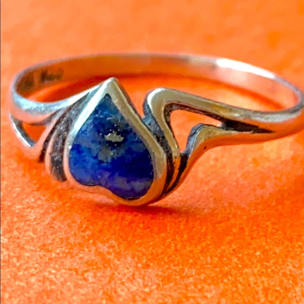 Sterling silver Boma vintage Lapis Lazuli ring